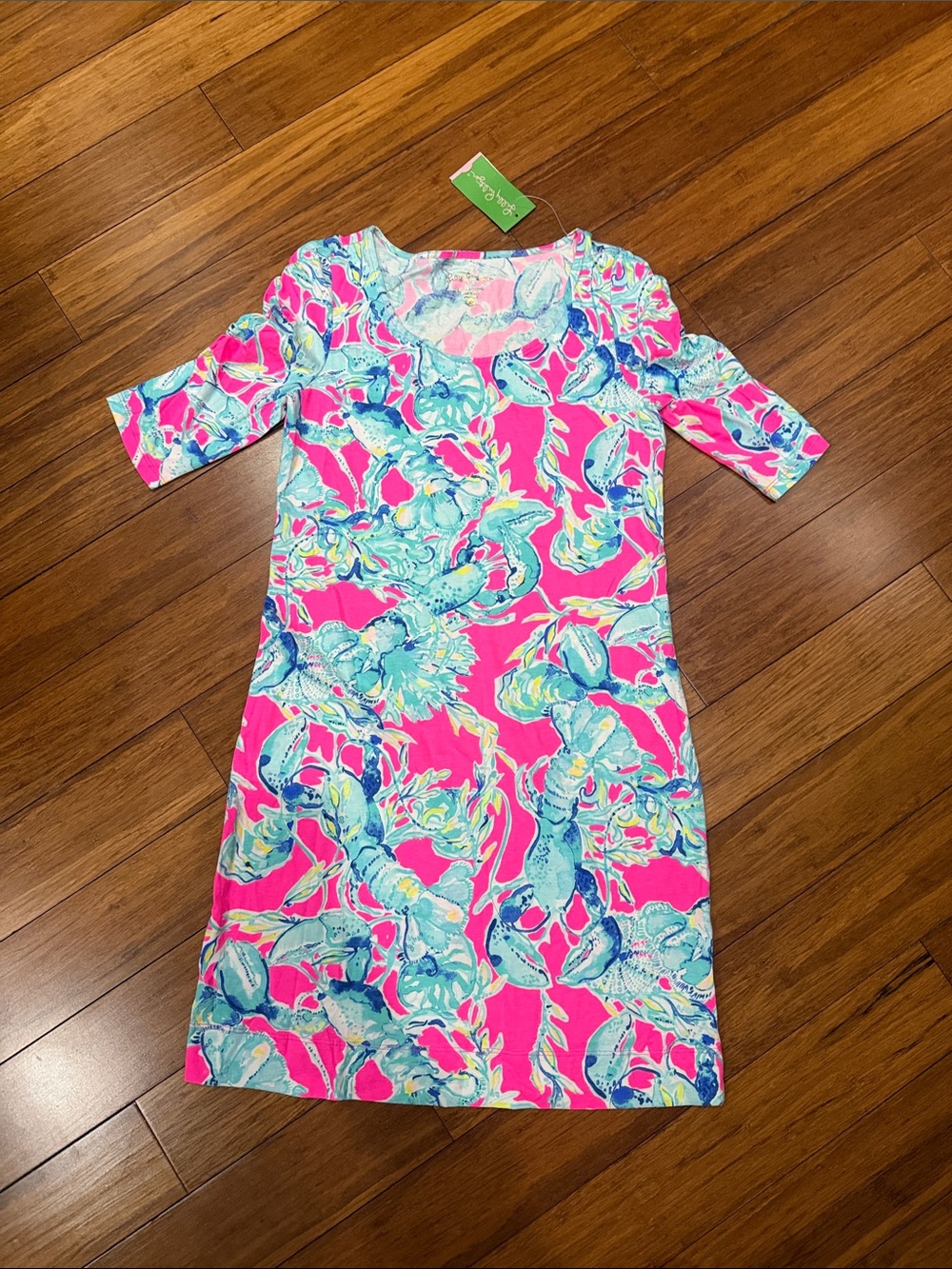 NWT Lilly Pulitzer LaJolla Dress
Lobsters In Love Raz Berry Cotton Size XS